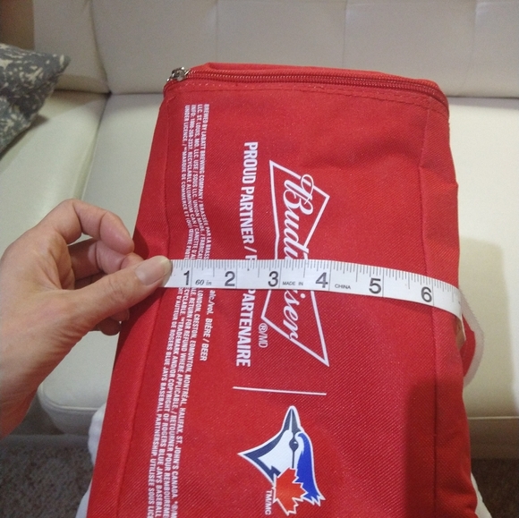 Budweiser Beer Toronto Blue Jays Soda Cooler Bag Zipper - Picture 12 of 12